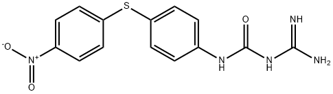 1-Amidino-3-[4-[(4-nitrophenyl)thio]phenyl]urea 结构式