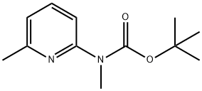 甲基(6-甲基吡啶-2-基)氨基甲酸叔丁酯 结构式