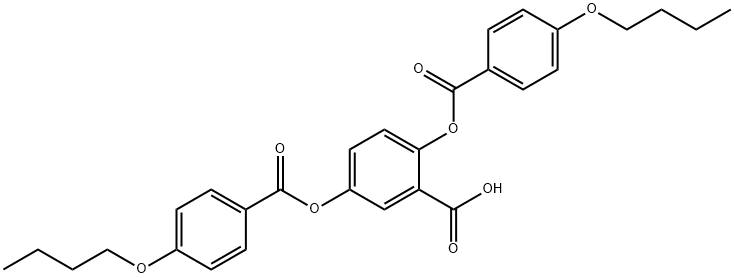 2,5-DI(4-BUTYLOXYBENZYLOXY)BENZOIC ACID Structure