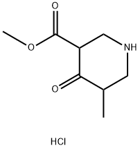 3-METHYL-5-METHOXYCARBONYL-4-PIPERIDONE HYDROCHLORIDE, 99 Structure