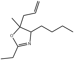 Oxazole, 4-butyl-2-ethyl-4,5-dihydro-5-methyl-5-(2-propenyl)- (9CI) Structure