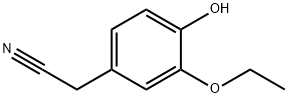 3-乙氧基-4-羟基苯乙腈, 205748-01-2, 结构式