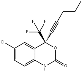 rac 6-Chloro-1,4-dihydro-4-(1-pentynyl)-4-(trifluoroMethyl)-2H-3,1-
benzoxazin-2-one 结构式