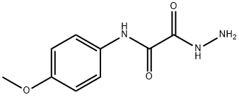 2-HYDRAZINO-N-(4-METHOXYPHENYL)-2-OXOACETAMIDE 化学構造式