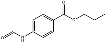 Benzoic acid, 4-(formylamino)-, propyl ester (9CI) Structure