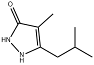 3H-Pyrazol-3-one,  1,2-dihydro-4-methyl-5-(2-methylpropyl)- Structure