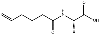 Alanine,  N-(1-oxo-5-hexenyl)-  (9CI) Struktur