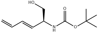 Carbamic acid, [1-(hydroxymethyl)-2,4-pentadienyl]-, 1,1-dimethylethyl ester, Struktur