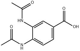 3,4-双(乙酰氨基)苯甲酸, 205873-56-9, 结构式