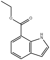 1H-インドール-7-カルボン酸エチル 化学構造式