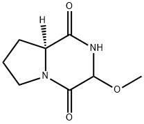 Pyrrolo[1,2-a]pyrazine-1,4-dione, hexahydro-3-methoxy-, (8aS)- (9CI) Structure