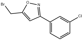 5-BROMOMETHYL-3-(3-CHLORO-PHENYL)-ISOXAZOLE,205928-88-7,结构式