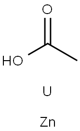 acetic acid, uranium(4+) zinc salt  Structure