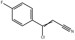 3-CHLORO-3-(4-FLUOROPHENYL)ACRYLONITRILE Struktur