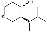 4-Piperidinol, 3-[methyl(1-methylethyl)amino]-, (3S,4S)- 化学構造式