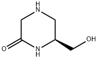 (6S)-6-(羟甲基)哌嗪-2-酮, 205993-34-6, 结构式