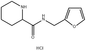 N-(2-Furylmethyl)-2-piperidinecarboxamidehydrochloride Structure