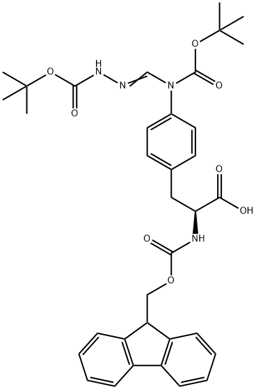 (S)-FMOC-(4-PMC-GYANIDINO)-PHENYLALANINE Structure