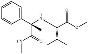 L-Valine, N-[(1S)-1-methyl-2-(methylamino)-2-oxo-1-phenylethyl]-, methyl ester (9CI) 结构式