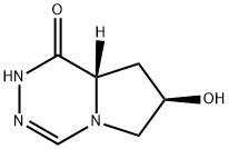 Pyrrolo[1,2-d][1,2,4]triazin-1(2H)-one, 6,7,8,8a-tetrahydro-7-hydroxy-, (7R,8aS)- (9CI) 化学構造式