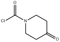 1-Piperidinecarbonyl chloride, 4-oxo- (9CI) 化学構造式
