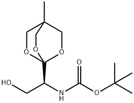 1-[N-TERT-BUTOXYCARBONYL-(1S)-1-AMINO-2-HYDROXYETHYL]-4-METHYL-2,6,7-TRIOXABICYCLO[2.2.2]OCTANE Structure