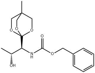 1-[N-BENZYLOXYCARBONYL-(1S,2R)-1-AMINO-2-HYDROXYPROPYL]-4-METHYL-2,6,7-TRIOXABICYCLO[2.2.2]OCTANE Structure