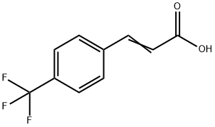 3-[4-(トリフルオロメチル)フェニル]アクリル酸 化学構造式