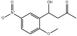 4-HYDROXY-4-(2-METHOXY-5-NITROPHENYL)-2-BUTANONE 化学構造式