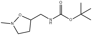 Carbamic acid, [(2-methyl-5-isoxazolidinyl)methyl]-, 1,1-dimethylethyl ester,206268-15-7,结构式