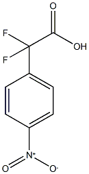 2,2-二氟-2-(4-硝基苯基)乙酸,206360-56-7,结构式