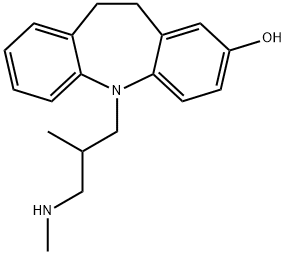 5H-Dibenzb,fazepin-2-ol, 10,11-dihydro-5-2-methyl-3-(methylamino)propyl-,2064-14-4,结构式