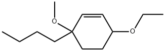 Cyclohexene, 3-butyl-6-ethoxy-3-methoxy- (9CI) Struktur