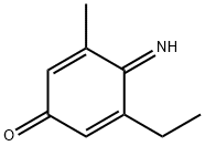 2,5-Cyclohexadien-1-one,3-ethyl-4-imino-5-methyl-(9CI) 化学構造式
