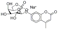 4-甲基香豆素基-Β-D-吡喃半乳糖苷-6-硫酸钠盐, 206443-06-3, 结构式