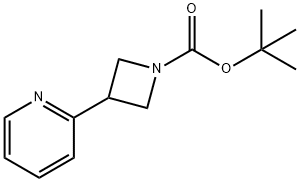 tert-butyl 3-(pyridin-2-yl)azetidine-1-carboxylate Struktur