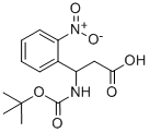 3-(N-BOC)AMINO-3-(2-NITRO-PHENYL)-PROPIONIC ACID 化学構造式