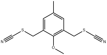 2,6-BIS(THIOCYANATOMETHYL)-4-METHYLANISOLE 结构式