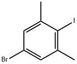 5‐ブロモ‐2‐ヨード‐M‐キシレン 化学構造式