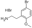 5-ブロモ-2-メトキシフェネチルアミン臭化水素酸塩 化学構造式