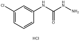 N-(3-氯苯基)肼甲酰胺盐酸盐 结构式