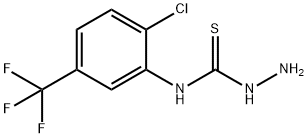 4-[2-氯-5-(三氟甲基)苯基]-3-氨基硫脲 结构式