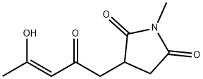 2,5-Pyrrolidinedione, 3-[(3Z)-4-hydroxy-2-oxo-3-pentenyl]-1-methyl- (9CI) Structure