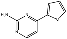 [4-(2-呋喃)嘧啶-2-基]胺,206564-00-3,结构式