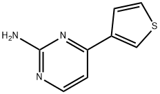 [4-(3-噻吩)嘧啶-2-基]胺, 206564-03-6, 结构式