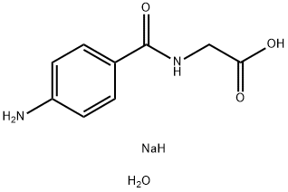 对氨基马尿酸钠盐, 206658-83-5, 结构式