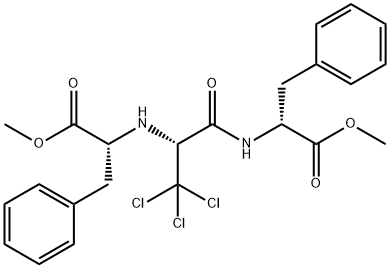 D-Phenylalanine, 3,3,3-trichloro-N-[(1R)-2-methoxy-2-oxo-1-(phenylmethyl)ethyl]alanyl-, methyl ester (9CI) 结构式