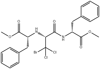 206748-71-2 D-Phenylalanine, 3-bromo-3,3-dichloro-N-[(1R)-2-methoxy-2-oxo-1-(phenylmethyl)ethyl]alanyl-, methyl ester (9CI)