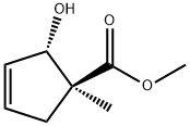 3-Cyclopentene-1-carboxylicacid,2-hydroxy-1-methyl-,methylester,(1S,2S)-,206755-01-3,结构式