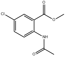 2-アセタミド-5-クロロ安息香酸 メチル 化学構造式